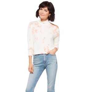 Lamade tie dye open shoulder sweatshirt